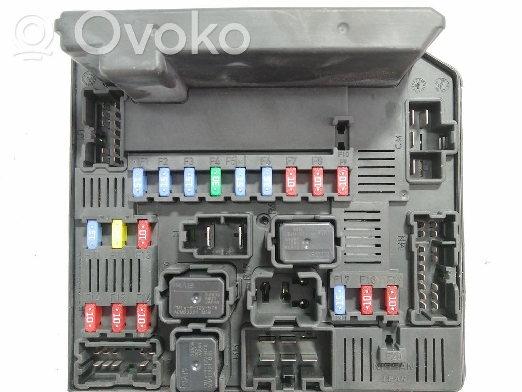 Nissan Qashqai Juego de caja de fusibles