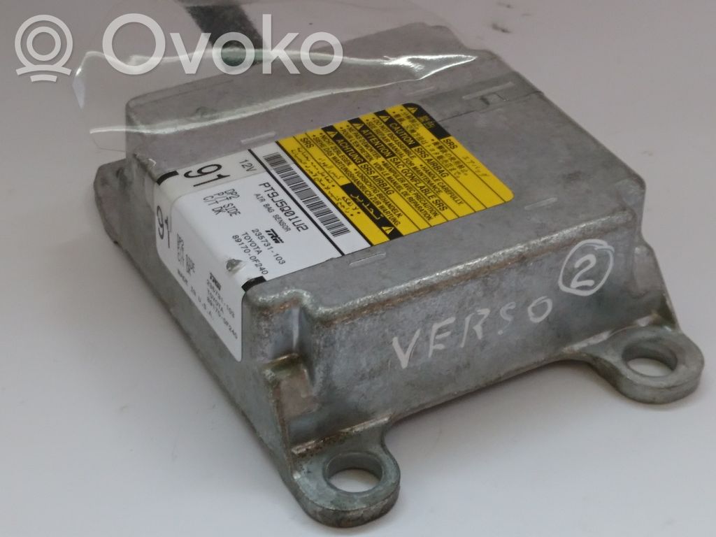 Toyota Corolla Verso AR10 Airbag control unit/module 