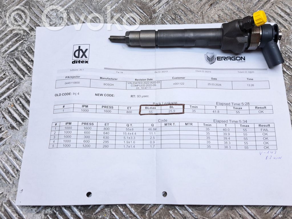 Toyota Verso Inyector de combustible 