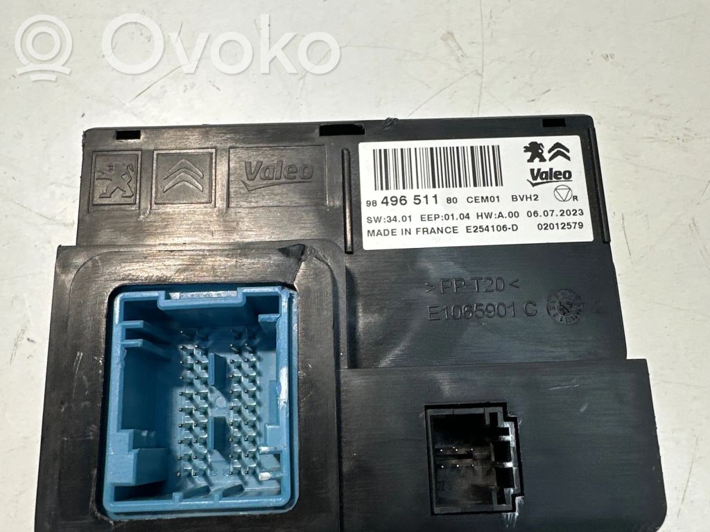 Peugeot 508 II Air conditioning/heating control unit 