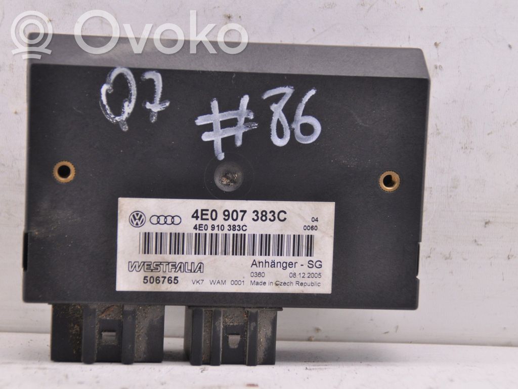 Audi Q7 4L Tow bar trailer control unit/module 