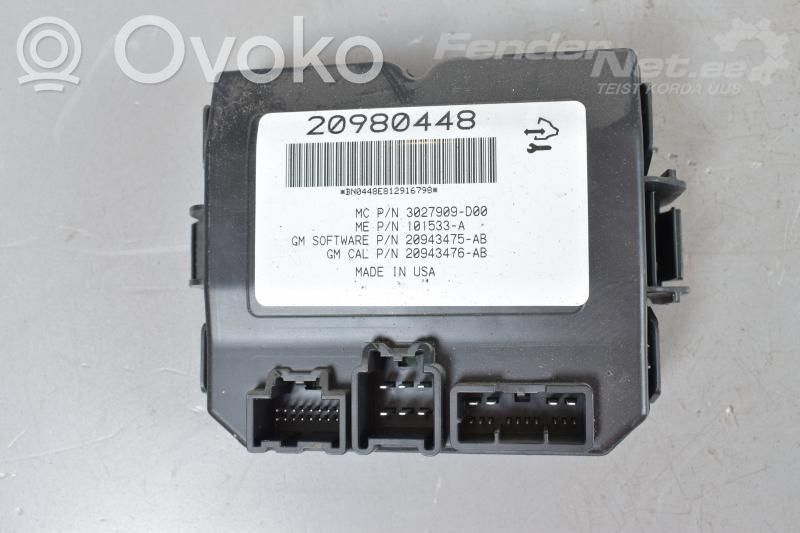 Opel Insignia A Tailgate/trunk control unit/module 