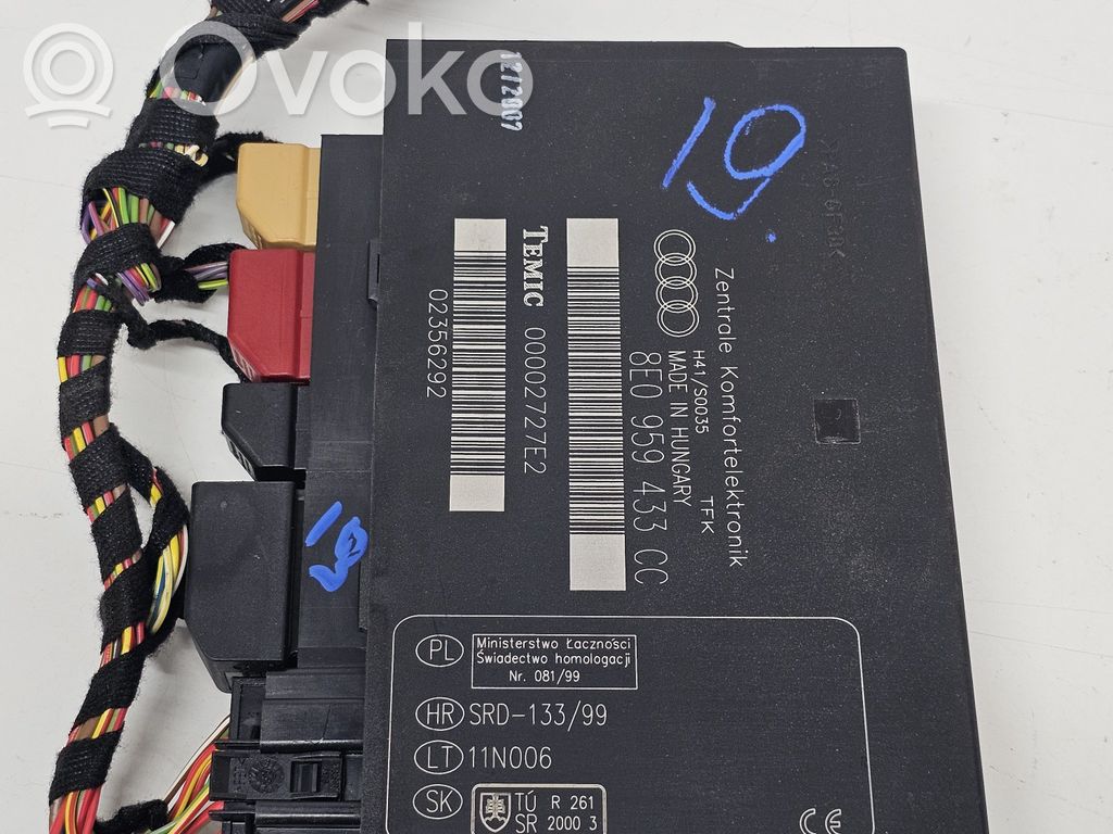 Audi A4 S4 B7 8E 8H Module confort 