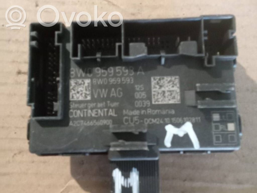 Unité de commande module de porte   8W0959593A,8W0959593,A2C7466560900