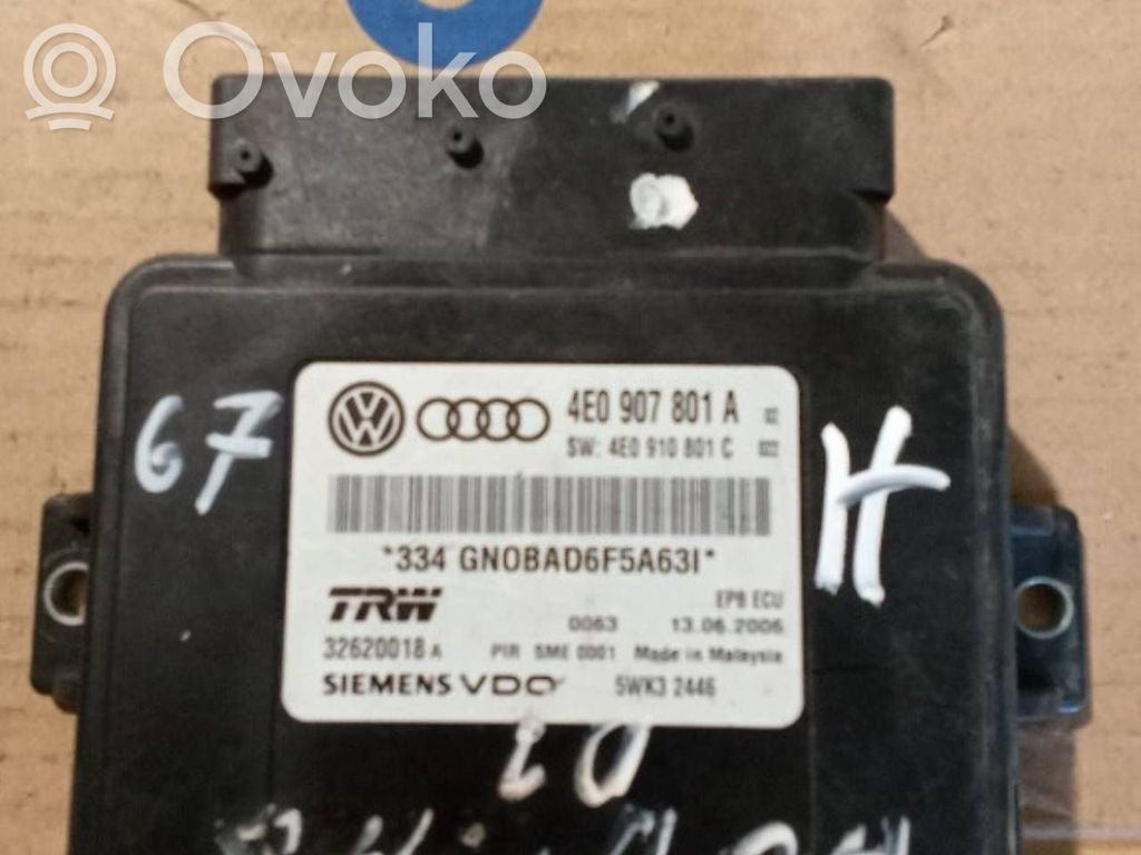 Handbremsen-Steuermodul   4E0907801A,4E0910801C,32620018A