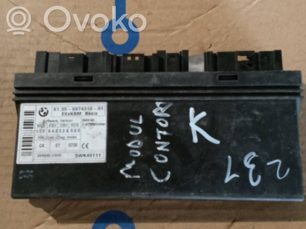 BMW 5 E60 E61 Komforto modulis 