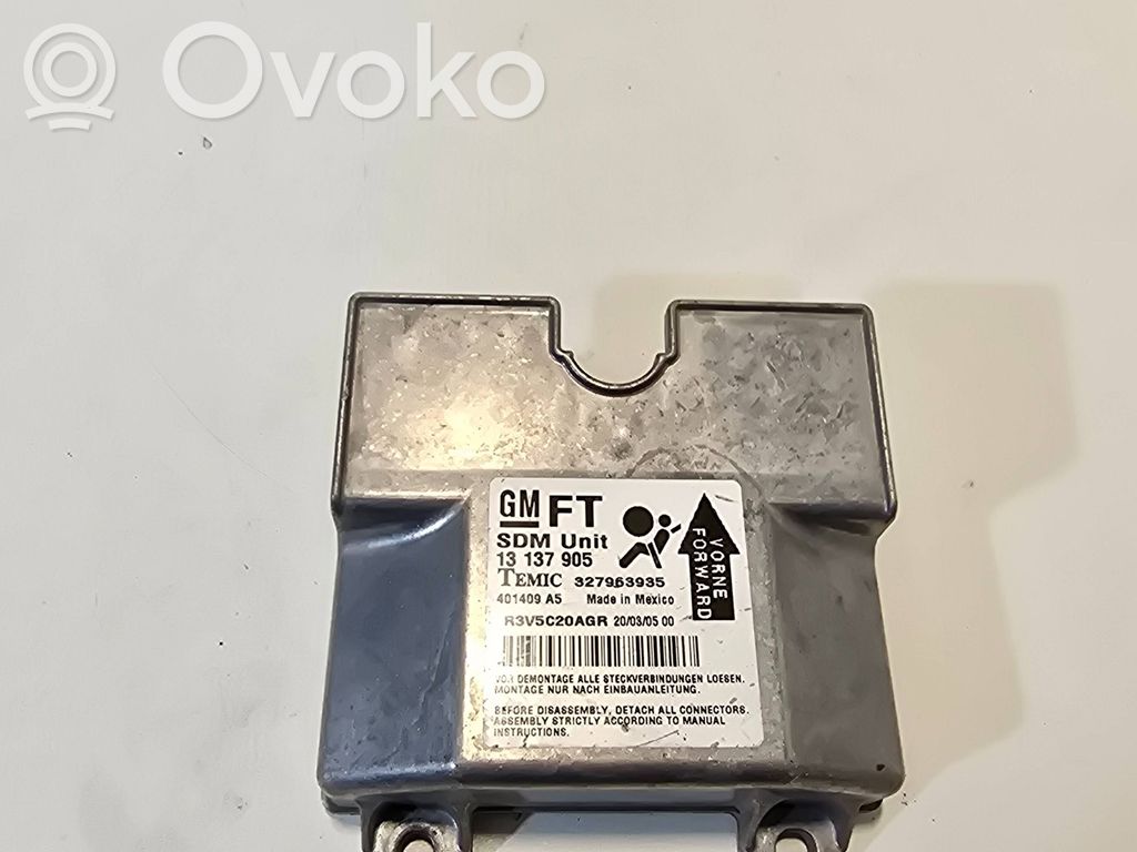 Opel Astra H Airbag control unit/module 