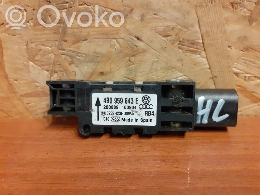 Audi A8 S8 D3 4E Gaisa spilvenu trieciensensors 