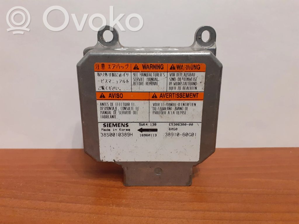 Suzuki Baleno EG Turvatyynyn ohjainlaite/moduuli 