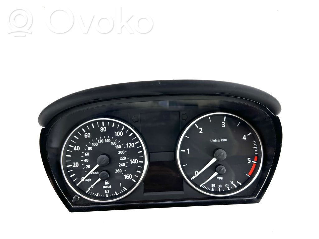 BMW 3 E90 E91 Spidometrs (instrumentu panelī) 