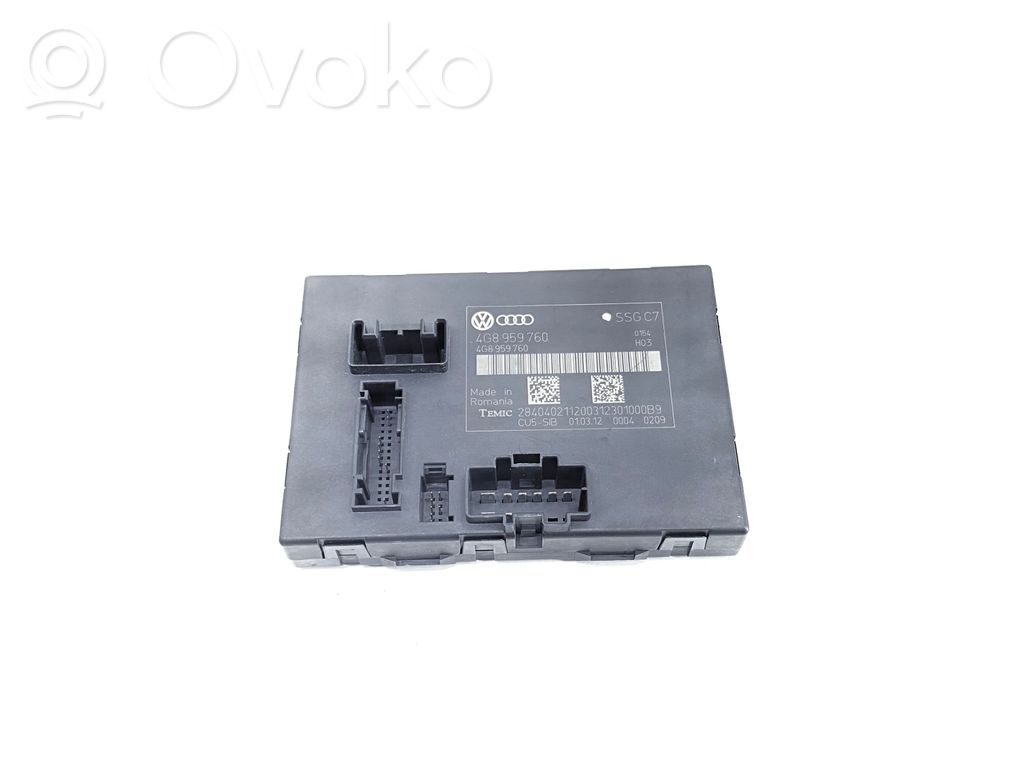 Audi A6 S6 C7 4G Unidad de control del asiento 