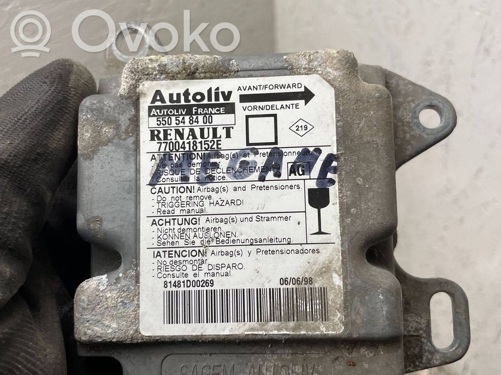 Renault Megane I Airbag control unit/module 