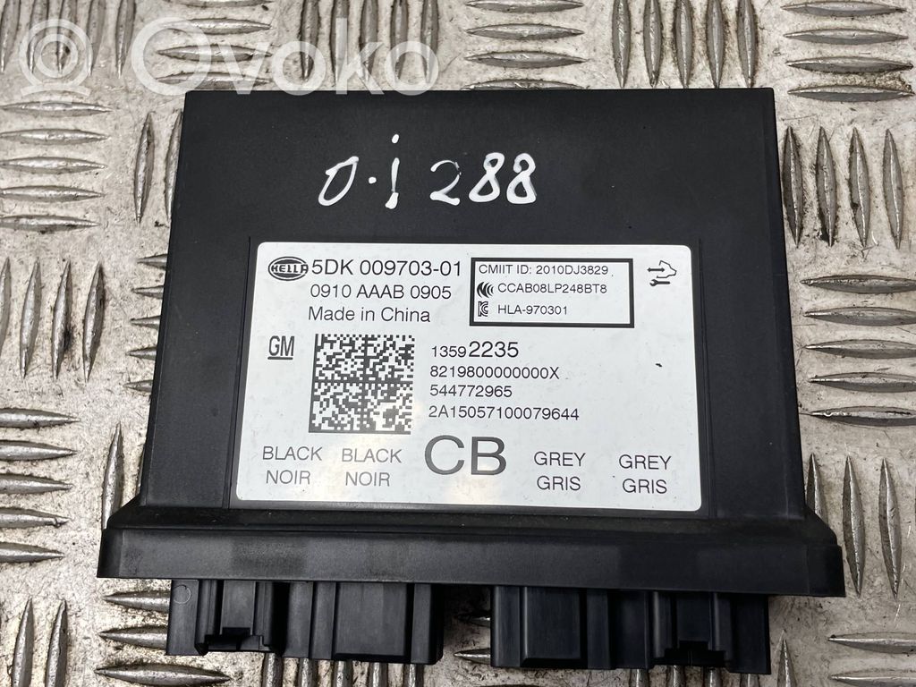 Opel Insignia A Module de contrôle sans clé Go 