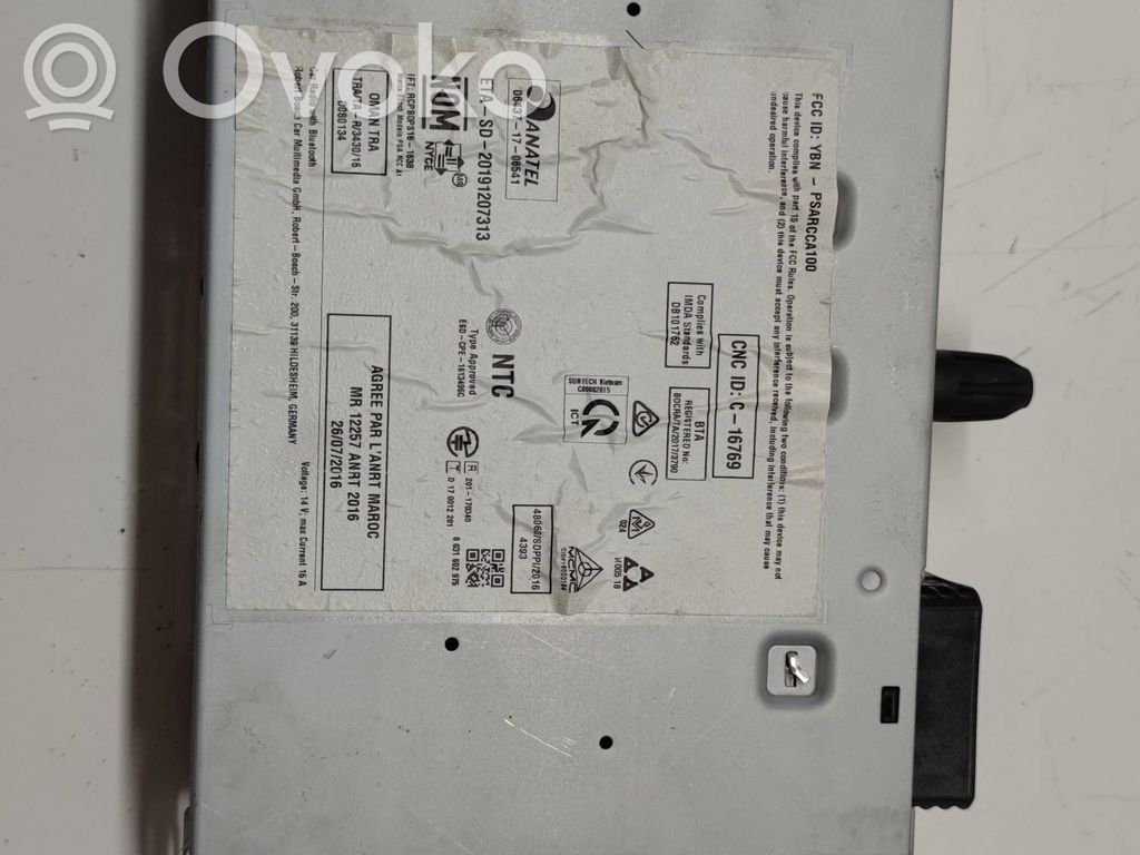 Peugeot 208 II Panel / Radioodtwarzacz CD/DVD/GPS 