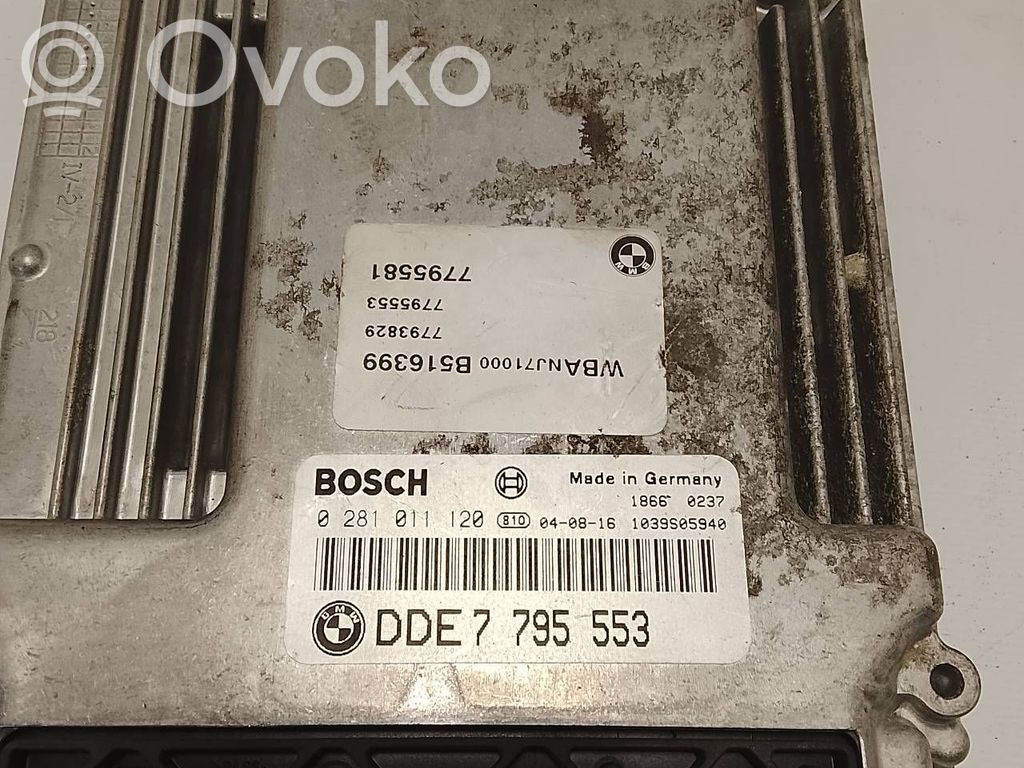 Unidad de control/módulo del motor   0281011120,7795553