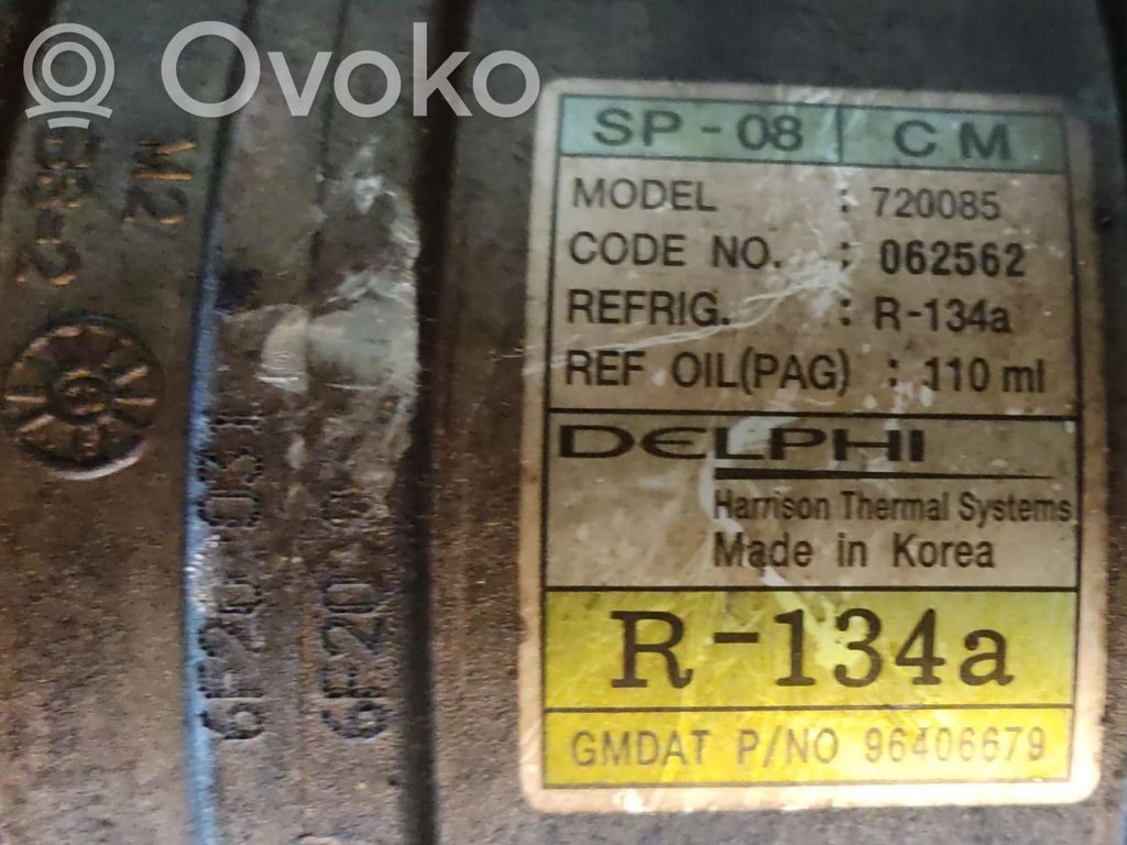 Chevrolet Matiz Compressore aria condizionata (A/C) (pompa) 