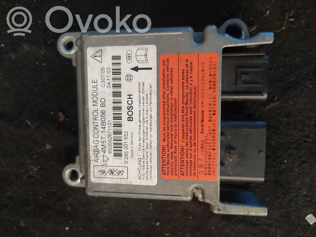 Unidad de control/módulo del Airbag   4M5T14B056BD,0285001552