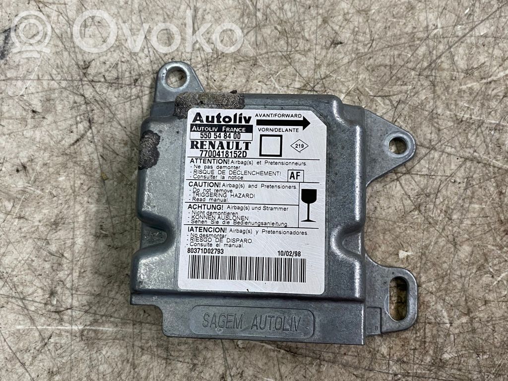 Renault Megane I Airbag control unit/module 
