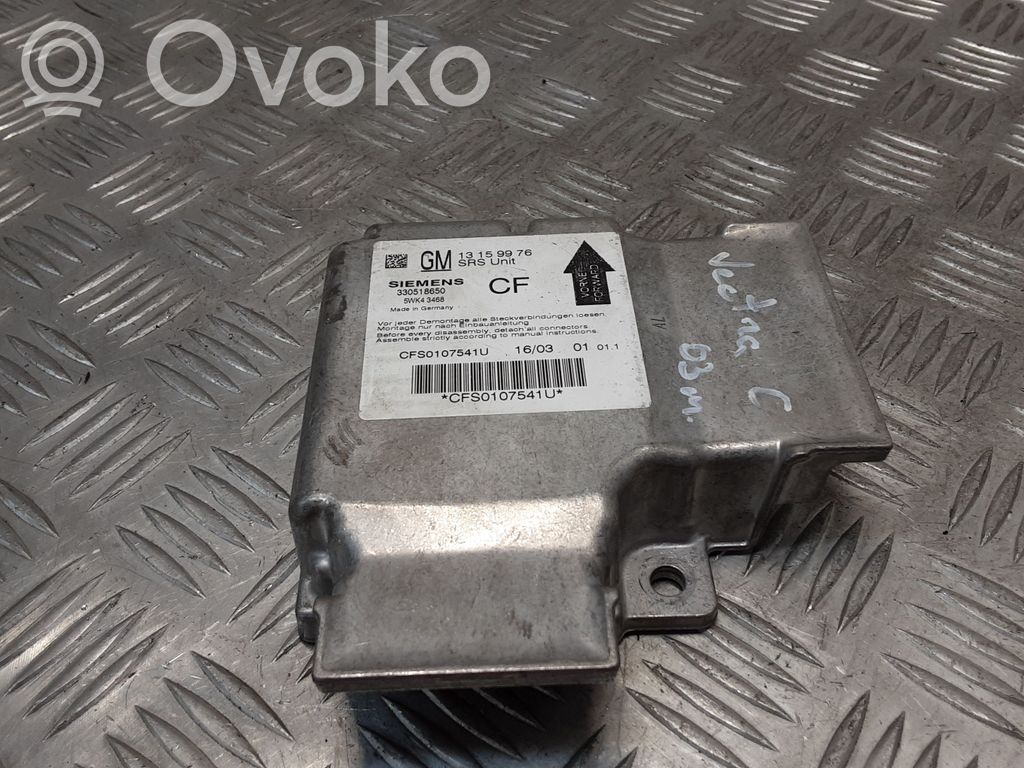 Opel Vectra C Airbag control unit/module 