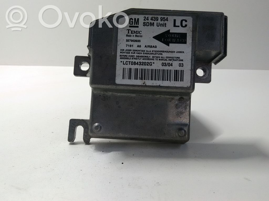 Opel Corsa C Airbag control unit/module 