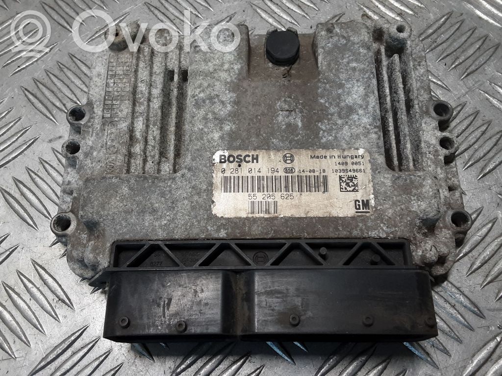 Engine control unit/module   55205625,0281014194
