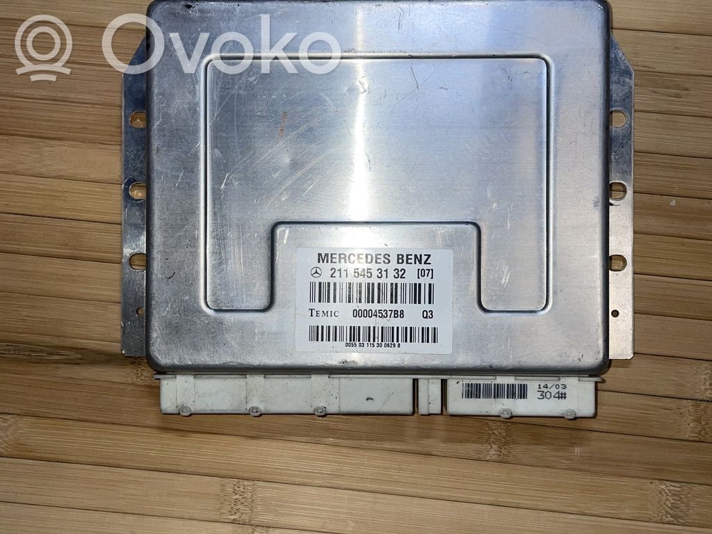 Module de commande suspension   A2115453132,A2115453132,00004537B8