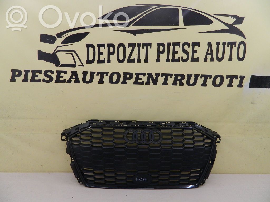 Audi A3 8Y Grille calandre supérieure de pare-chocs avant 