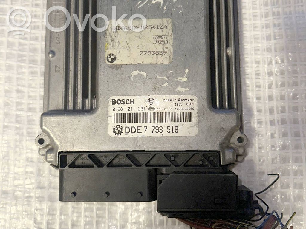 Engine control unit/module   7793518,0281011231,7793839,1039S03256