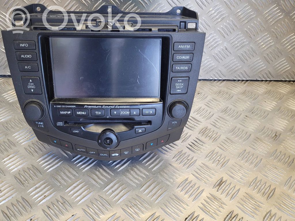 Honda Accord Unidad delantera de radio/CD/DVD/GPS 