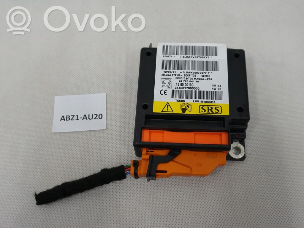 Peugeot RCZ Airbag control unit/module 