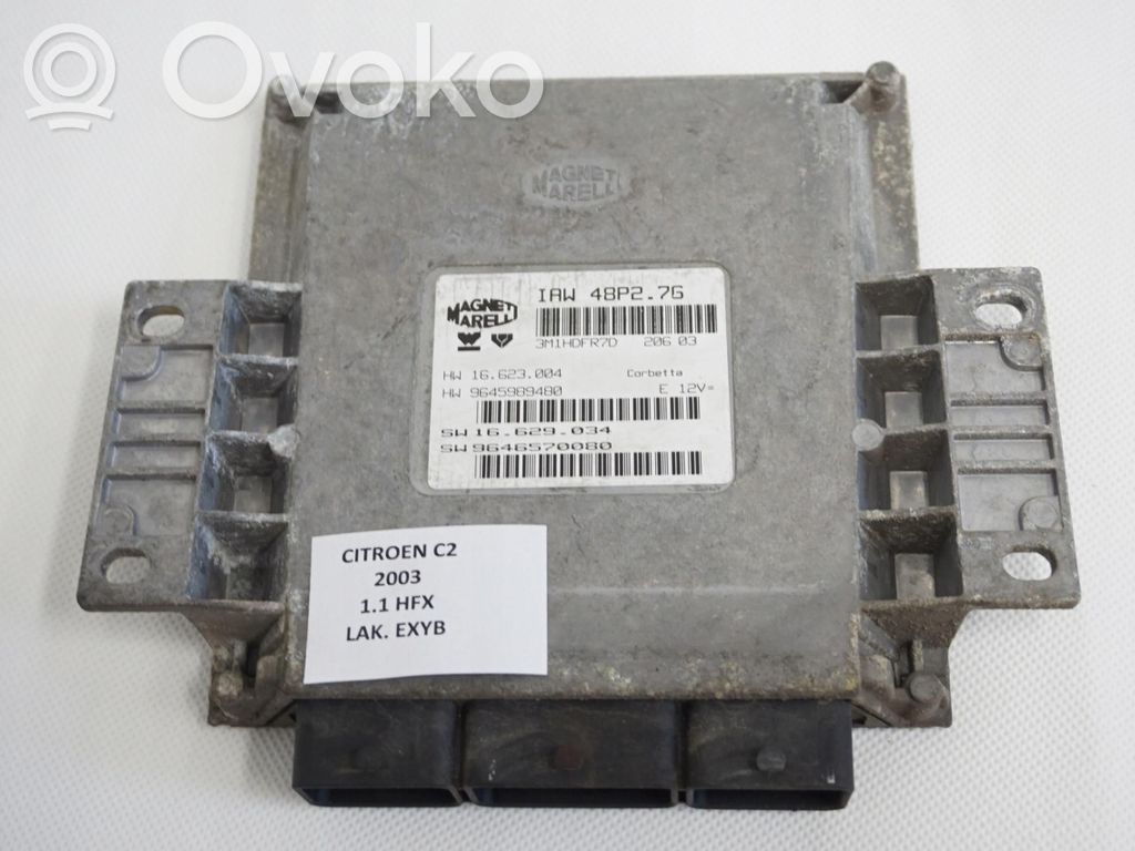 Citroen C1 Unité de commande, module ECU de moteur 