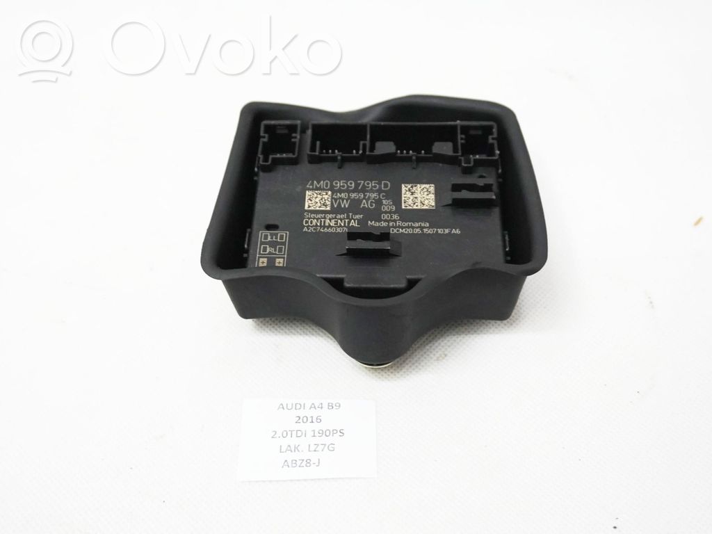 Audi A4 S4 B9 8W Door control unit/module 