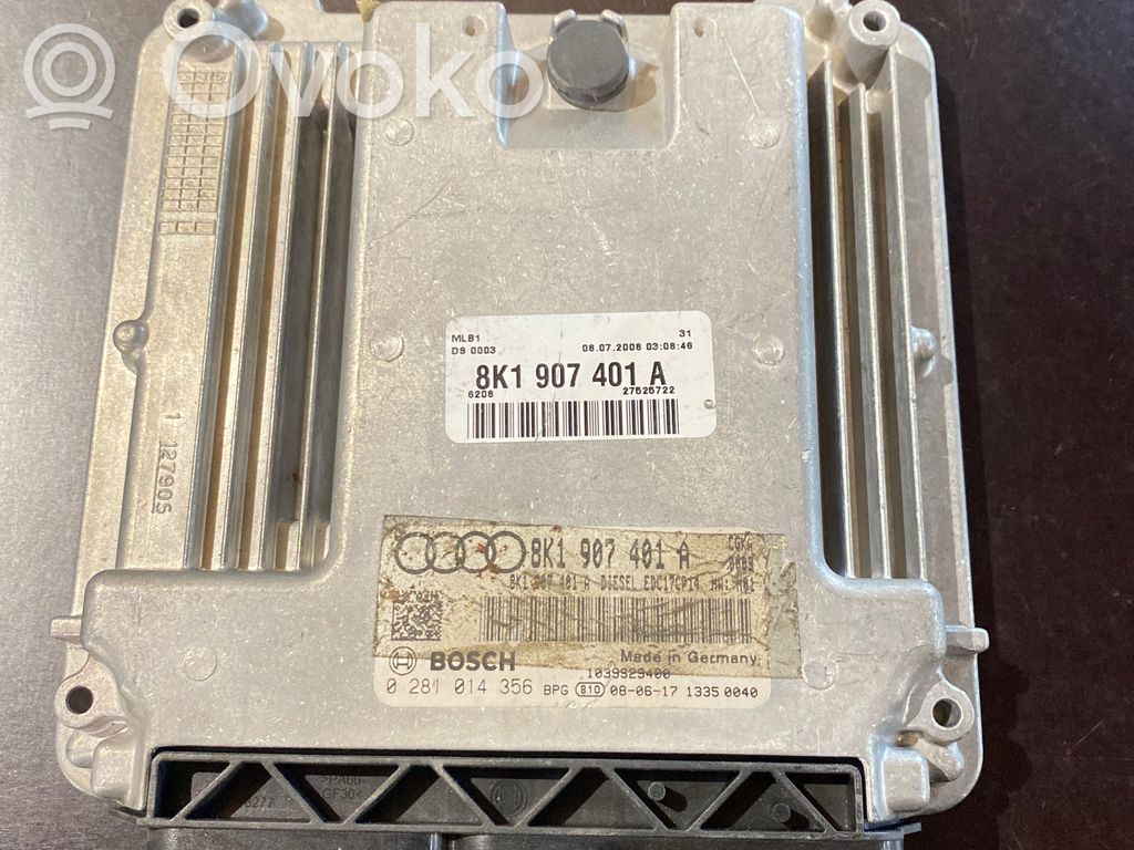 Audi A4 S4 B8 8K Engine control unit/module 