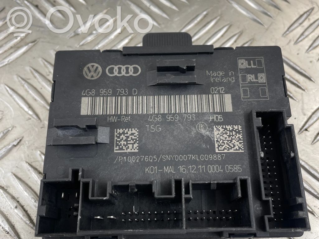 Audi A6 S6 C7 4G Unidad de control/módulo de la puerta 