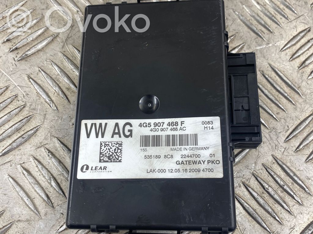 Audi A6 S6 C7 4G Gateway valdymo modulis 