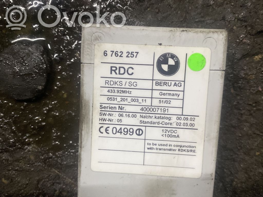 BMW 7 E65 E66 Tire pressure control unit 