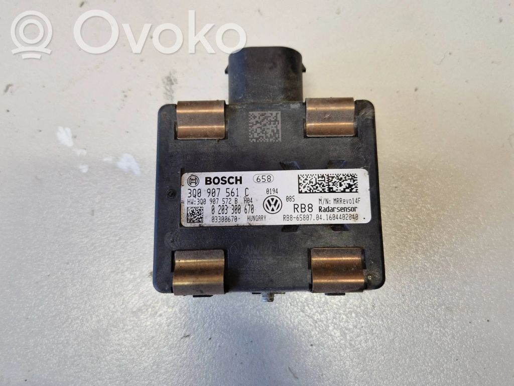 Volkswagen PASSAT B8 Sensor de radar Distronic 