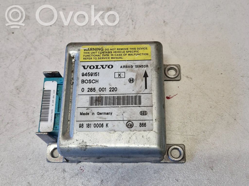 Volvo S70  V70  V70 XC Airbag control unit/module 