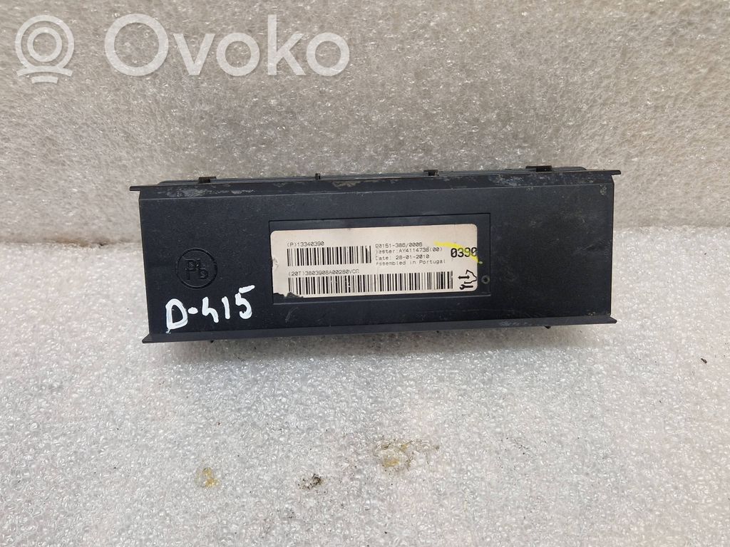 Opel Astra J Oro kondicionieriaus/ klimato/ pečiuko valdymo blokas (salone) 