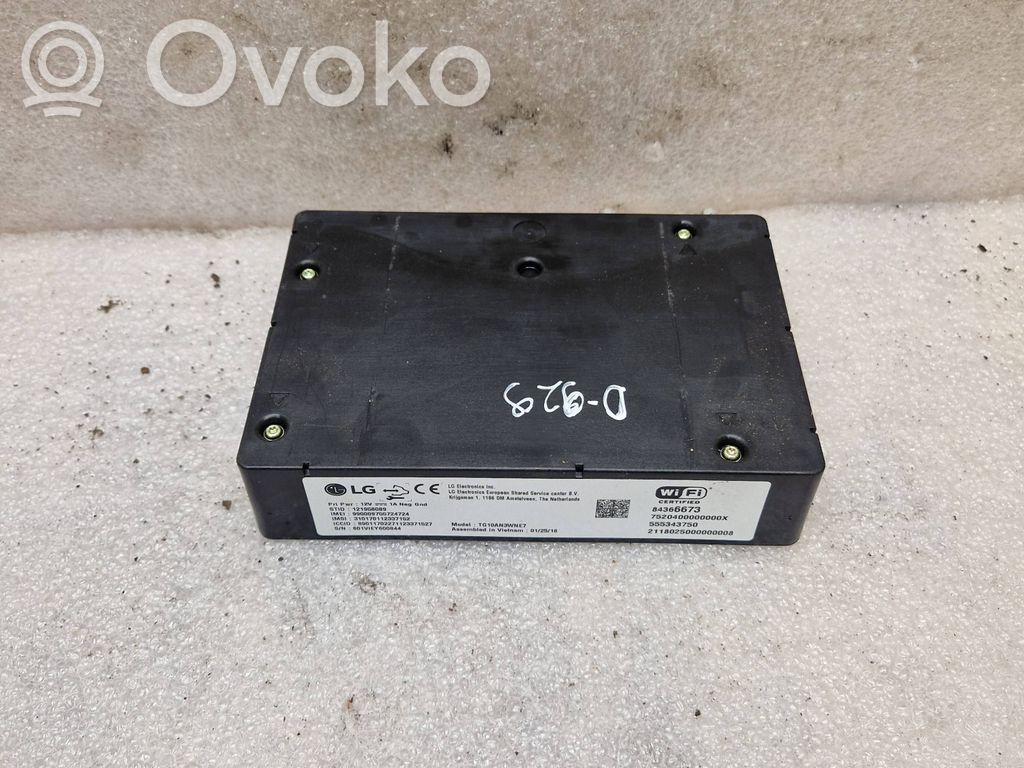 Opel Zafira C GPS navigation control unit/module 