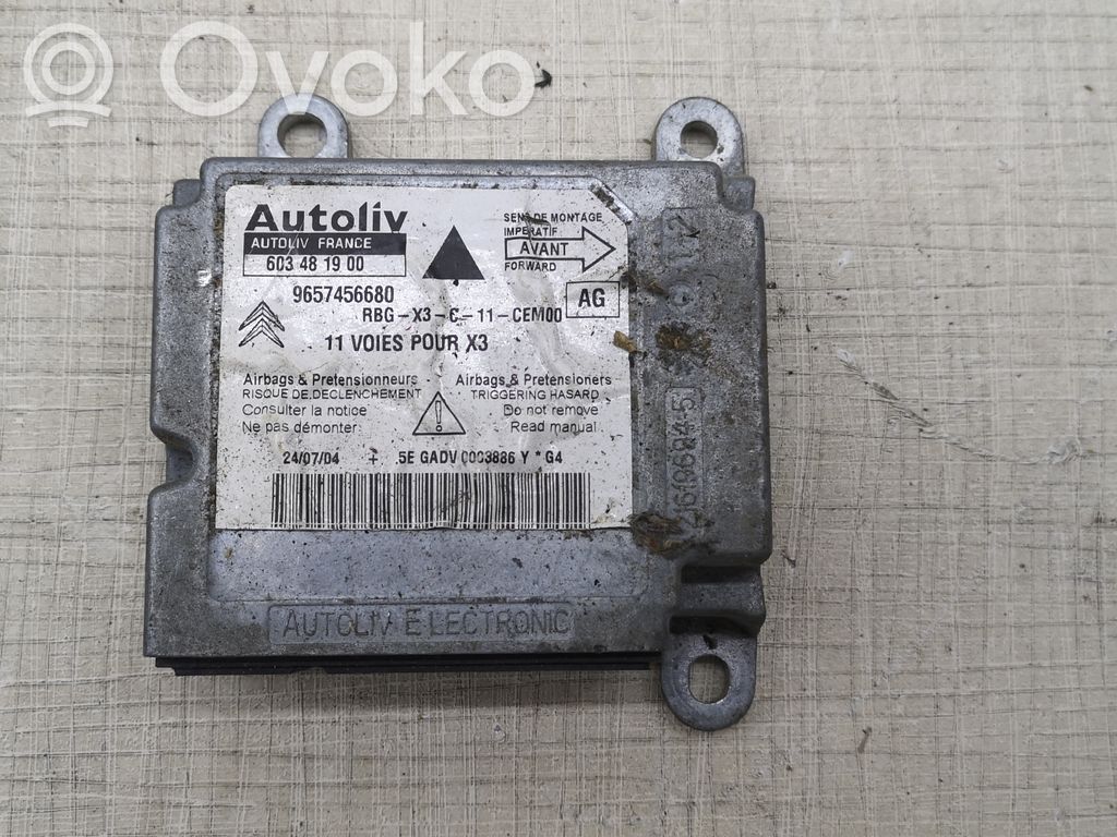 Airbag control unit/module   9657456680
