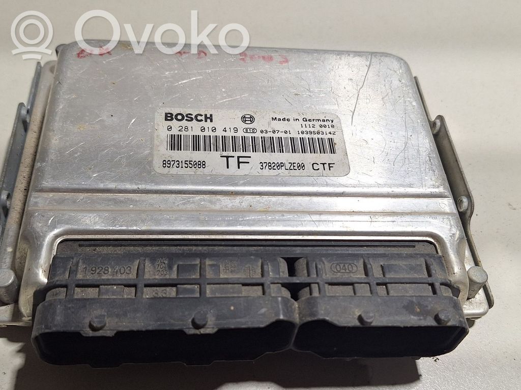 Honda Civic Unidad de control/módulo del motor 