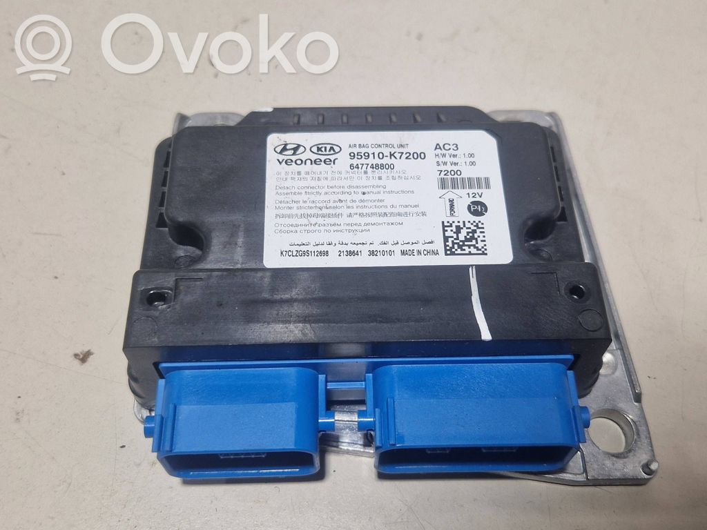 Hyundai i10 Module de contrôle airbag 