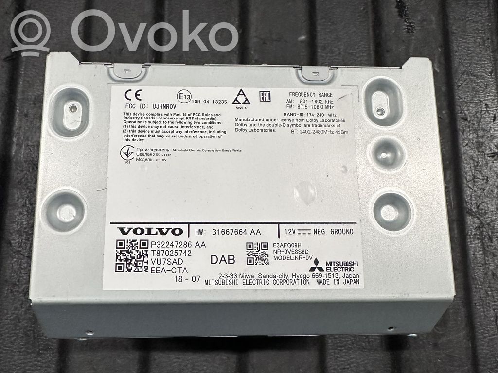 Volvo S90, V90 Unidad delantera de radio/CD/DVD/GPS 