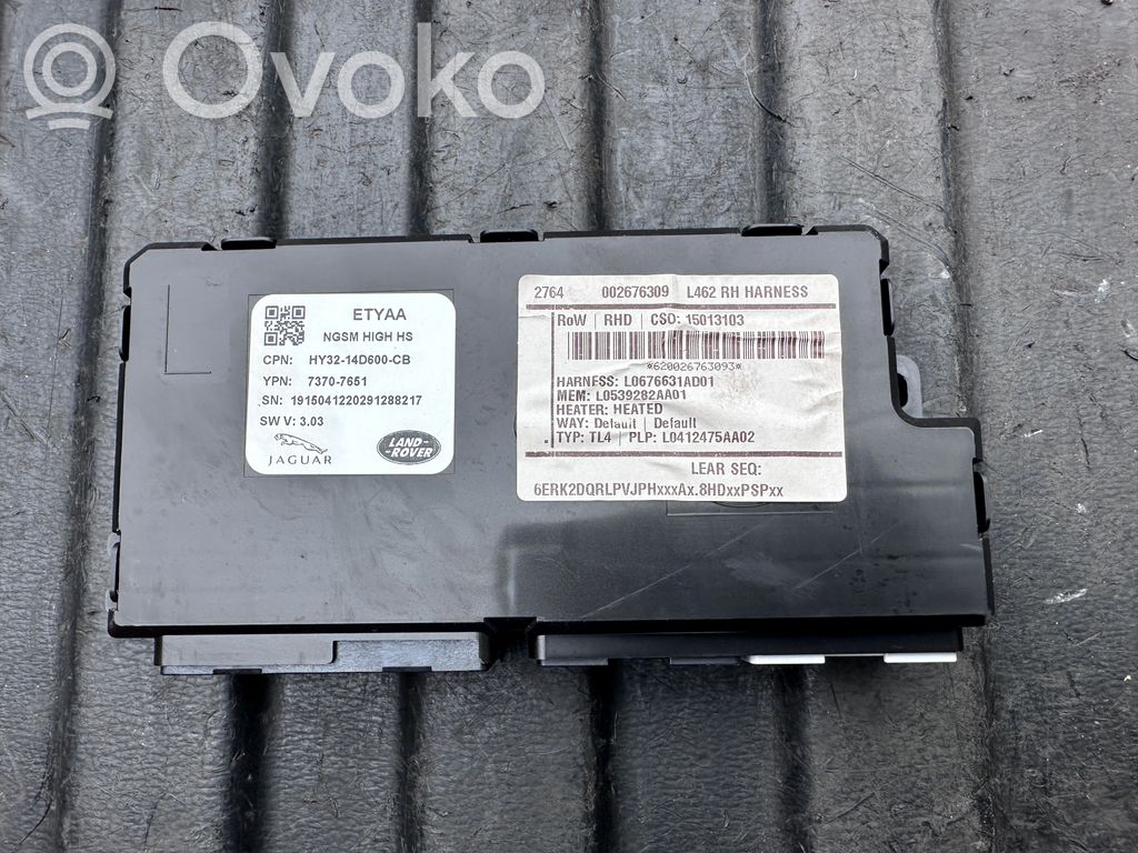Land Rover Discovery 5 Module de commande de siège 