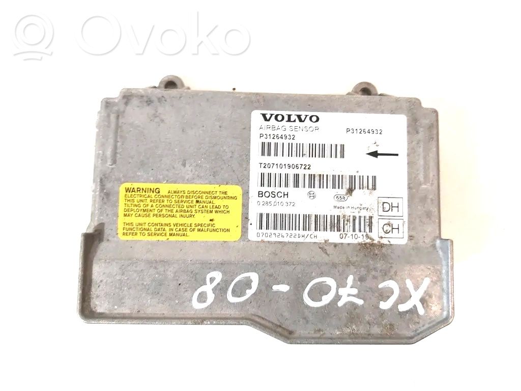 Airbag control unit/module   31264932,P31264932,0285010372