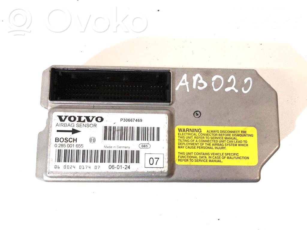 Volvo S60 Airbag control unit/module 