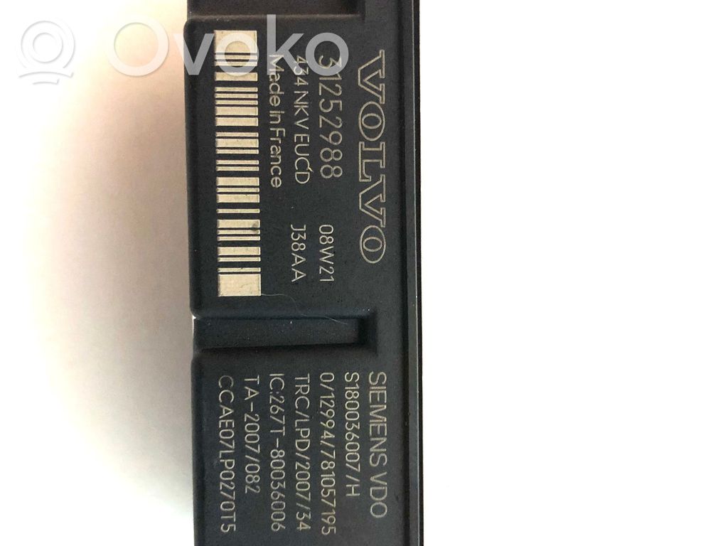 Door central lock control unit/module   31252988