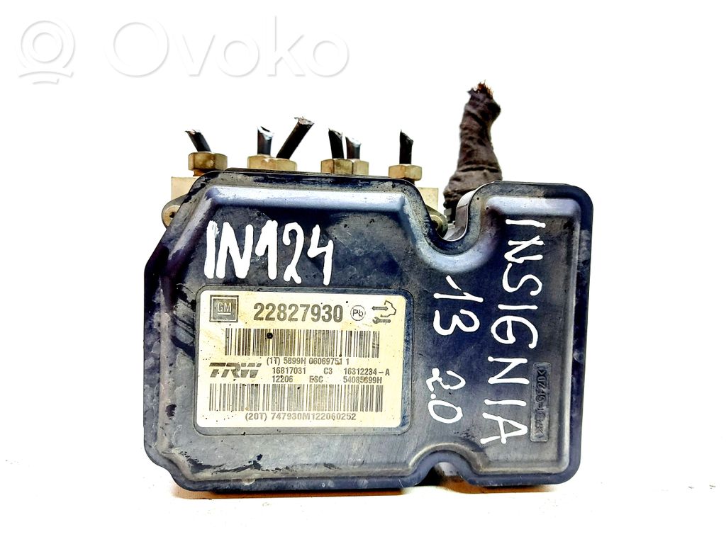 Opel Insignia A ABS Pump 