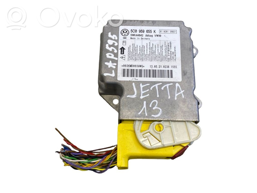 Volkswagen Jetta VI Centralina/modulo airbag 